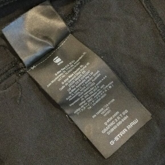 G-Star RAW Flag Graphic T-Shirt - Men Sz M - Picture 4 of 5